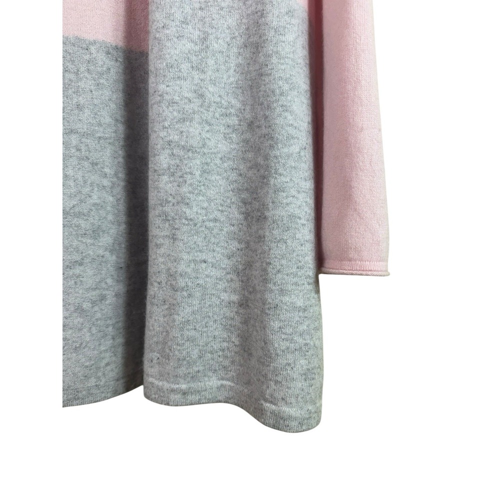 J. McLaughlin Women's Sherrin Cashmere Cardigan Color Block Large Pink Gray - Picture 5 of 8